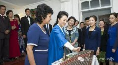 彭丽媛参观塔吉克斯坦国立音乐学院并赠送古筝